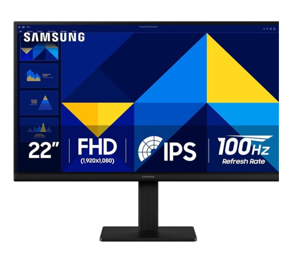 Samsung S30GD 22"" FHD Monitor, Black Color Connectivity: 1 VGA, 1 HDMI 1.4 - LS22D300GAMXUE"