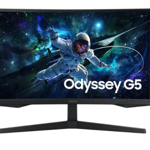 Samsung G55C 27"" QHD Curved Gaming Monitor, 2560x1440, 16:9, 165Hz, Curvature: 1000R, Black Color Connectivity: 1 DisplayPort 1.2, 1 HDMI 2.0, 1 Headphone - LS27CG552EMXUE"